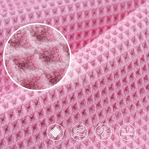 430 GSM Poly Blend Microfiber Quick Dry Waffle Bath Towel (4 Count)