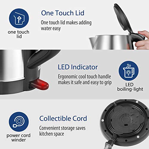 Comfee 1.7L Stainless Steel Electric Tea Kettle