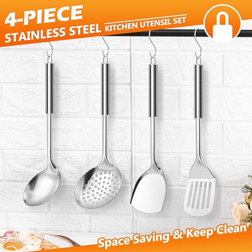 Stainless Steel Cooking Utensils (4 Count)
