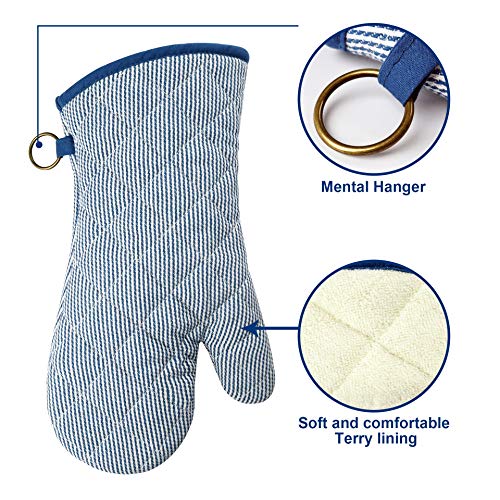 Yarn Dyed Oven Mitts 1 Pair