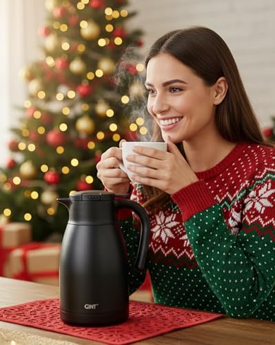 51Oz Stainless Steel Thermal Coffee Carafe with Lid
