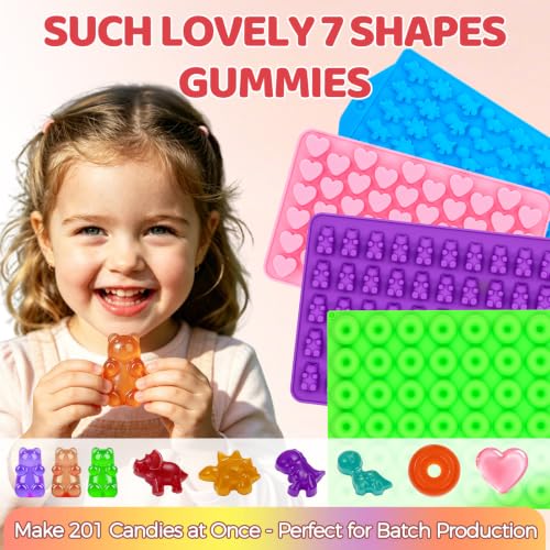 Gummy Bear Molds Silicone Mini Size (4 Count)