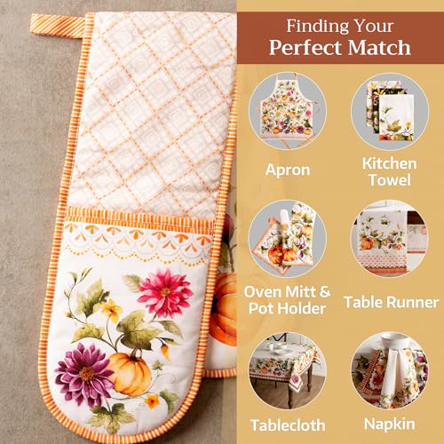 Double Oven Mitts 100% Cotton Double Oven Glove