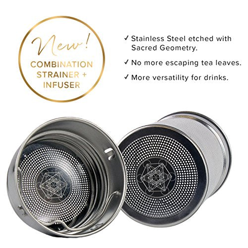 Double Walled Glass Tea Infuser Bottle 14oz Portable Travel Mug with Strainer and Sleeve for Loose Leaf Tea