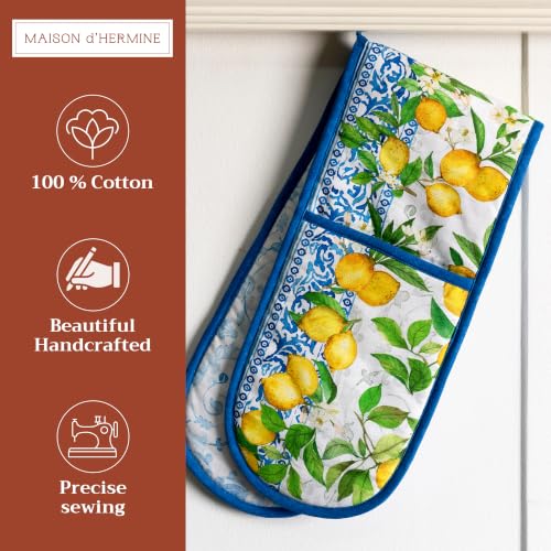 Double Oven Mitts 100% Cotton Double Oven Glove