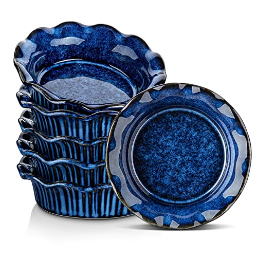 Ceramic Mini Pie Pans Set of 6 (6 count)