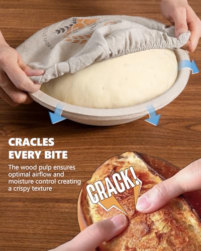 Wood Pulp Banneton Bread Proofing Baskets (2 Count)
