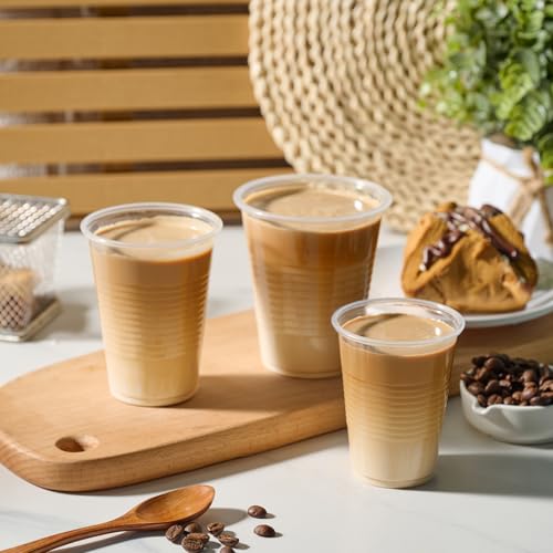2000 Pack 12 OZ Clear Disposable Plastic Drinking Cups for Business (2000 Count)