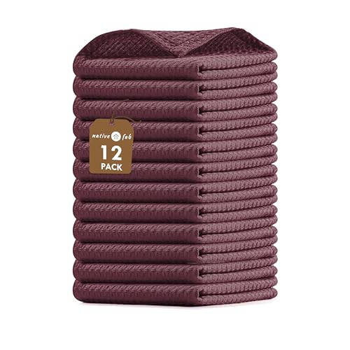 Waffle 12 Pack Dish Cloths (12 Count)