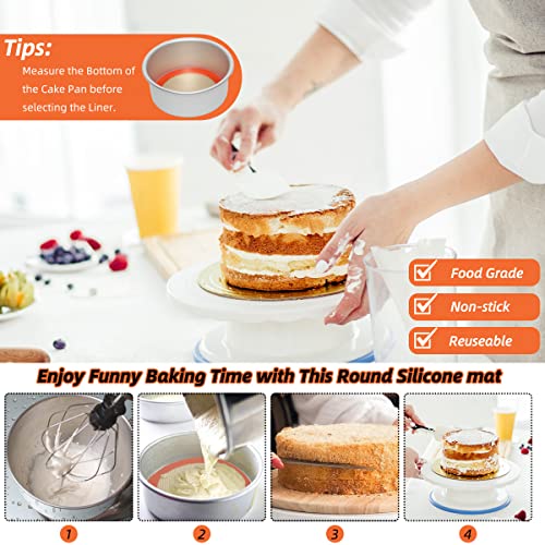 6 Inch Round Baking Mats
