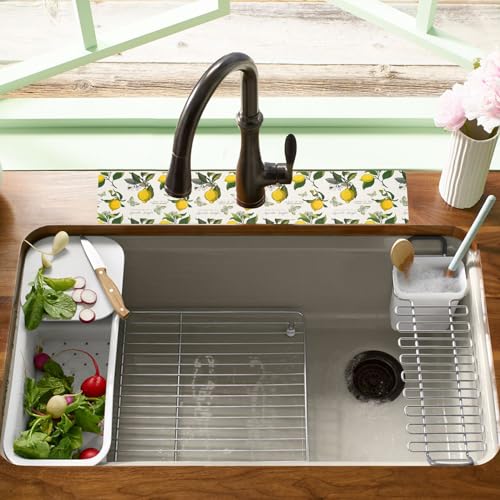 19.5" x 12" Dish Drying Mat & 24" x 5.5" Sink Splash Guard