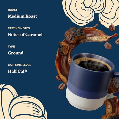 4551058 Four Sigmatic Organic Balance Adaptogen Ground Coffee (12 Ounce)