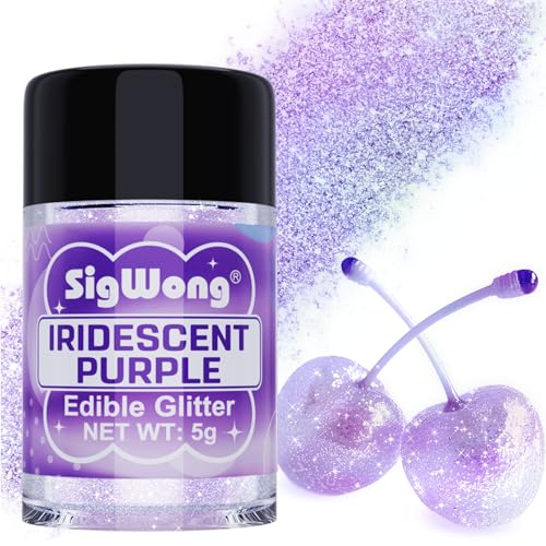 Iridescent Purple Edible Glitter