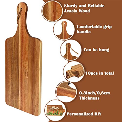 10 Packs Acacia Wood Cutting Board (10 Count)