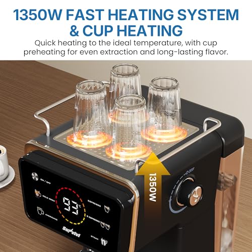20 Bar Espresso Machine with Detachable Milk Frother