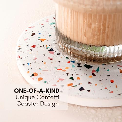Terrazzo Coasters Set of 6 (6 Count)