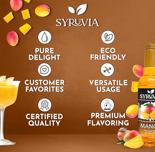 Mango Syrup Flavored Syrup for Cocktails (25.4 Fl Oz)
