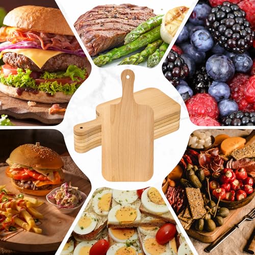 6 Pcs Wood Cutting Boards Bulk (6 Count)