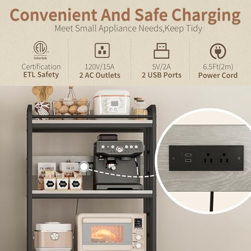 Microwave Stand with Storage