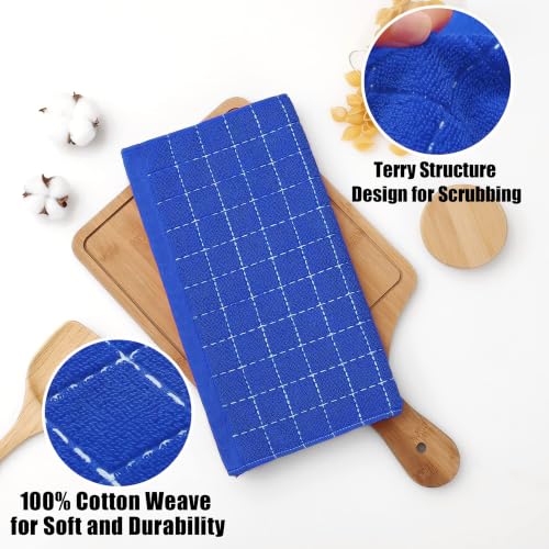 100% Cotton Terry Kitchen Dish Cloths (6 Count)