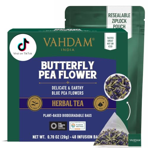 Butterfly Pea Flower Tea Bags (40 Count)
