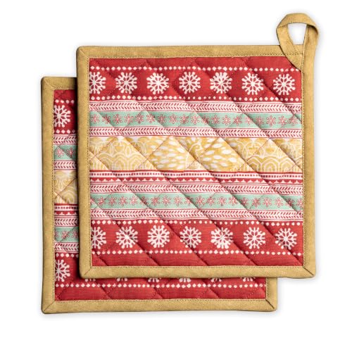 Pot Holders 100% Cotton Potholders (2 Count)