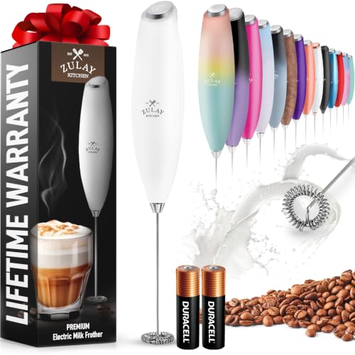 Zulay Powerful Milk Frother for Coffee with Upgraded Titanium Motor