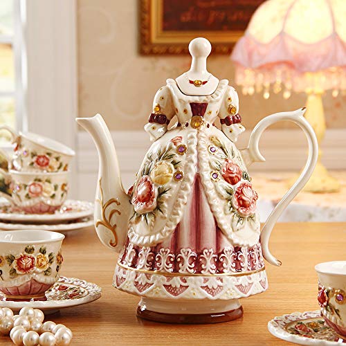 Utility Porcelain Tea Sets Tea Sets for Adults Bone China Tea Cup and Saucer British Royal Coffee Sets for Afternoon Wedding Gifts Teapots