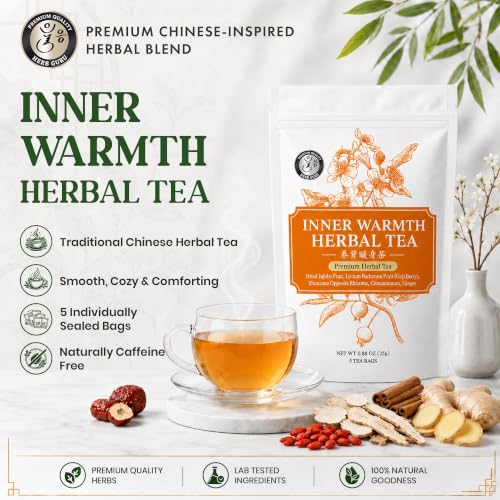 Inner Warming Comfort & Daily Vitality Traditional Chinese Herbal Tea for Modern Wellness (5 Count)