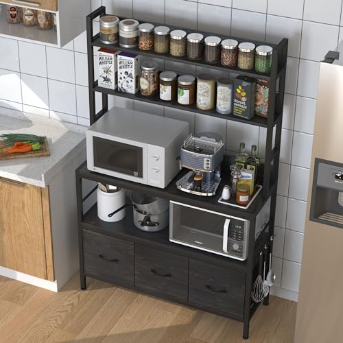 Kitchen Bakers Rack with Baskets
