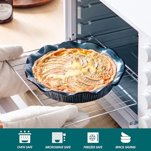 Ceramic Pie Pan for Baking (42 Ounce)