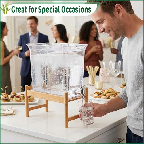 Bamboo Water Dispenser Stand