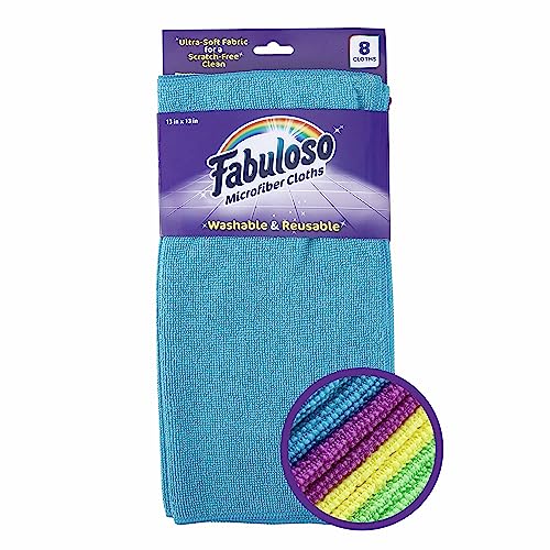 Microfiber Cleaning Cloths for Home & Car (8 Count)