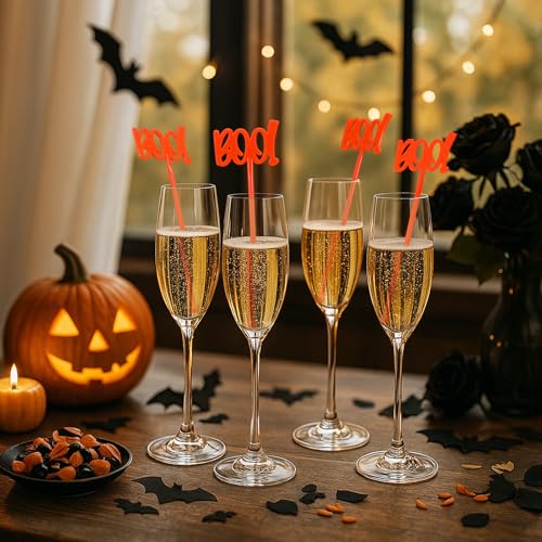 30 Pcs Halloween Swizzle Sticks Boo Fall Drink Stirrers