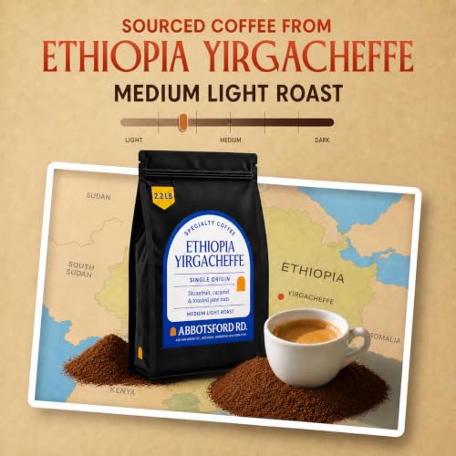 Ethiopia Yirgacheffe Ground Coffee (35.2 Ounce)