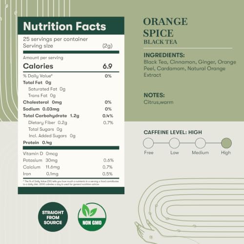 Estates Orange Spice Black Tea 25 Tea bags (25 Count)