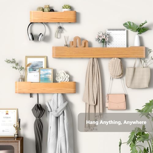 Wall Mounted Coat Rack with Shelf