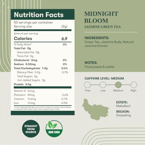 Estates Jasmine Green Loose Leaf Tea 100g (3.52 Ounce)
