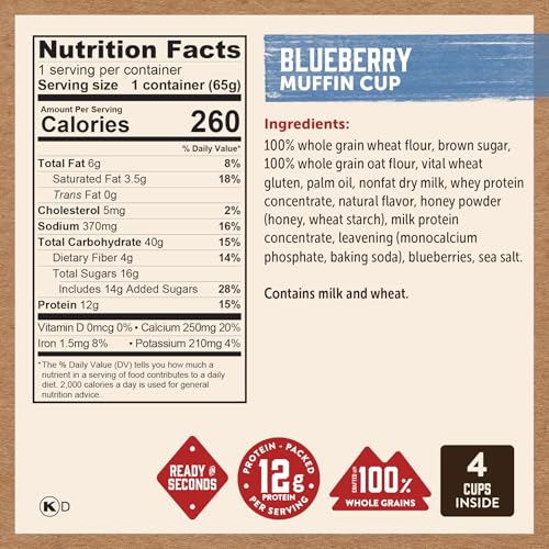 Kodiak Muffin Cup Variety Pack (28.32 Ounce)