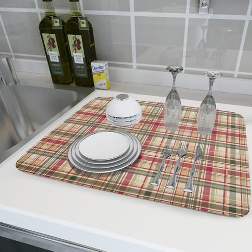 Autumn Decorative Dish Drying Mat