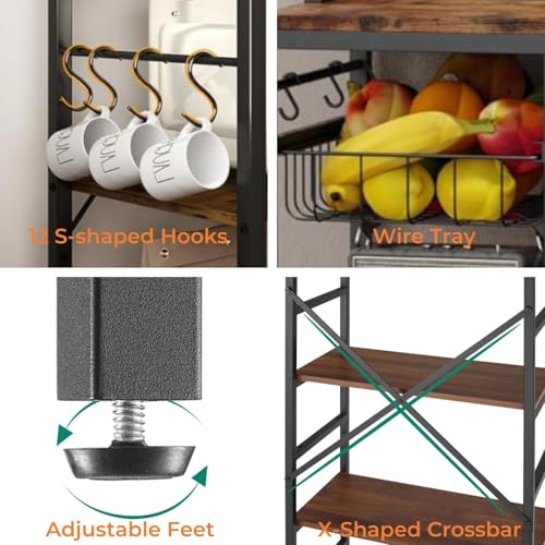 Bakers Rack with Power Outlet