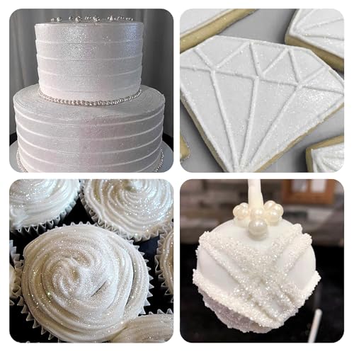White Edible Glitter Spray