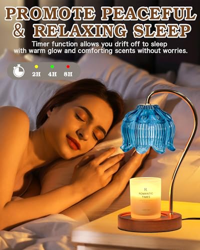 Flower Candle Warmer Lamp with Timer