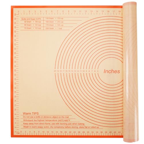 Silicone Pastry Mat 36x24 Inch Nonstick Baking Mat
