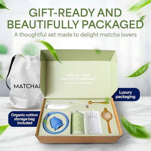 Matcha Whisk Set With Ceramic Matcha Bowl