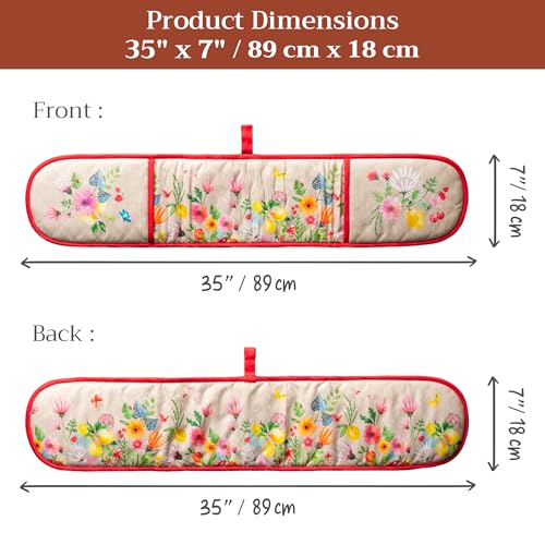 Double Oven Mitts 100% Cotton Double Oven Glove