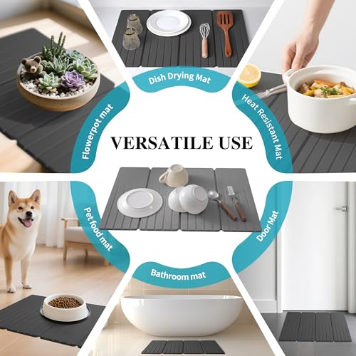 Extral Large Quick Dry Stone Drying Mat for Kitchen Counter