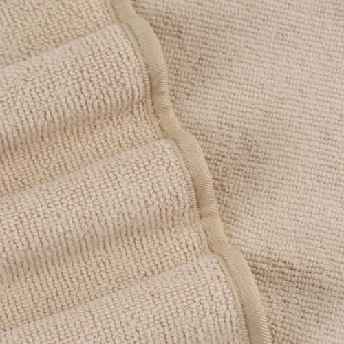 330 GSM Poly Blend Microfiber Shower Wash Cloth Face Towel (6 Count)