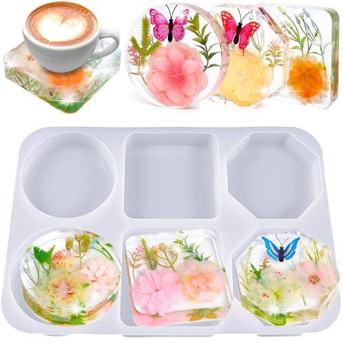Deep Coaster Resin Molds Silicone