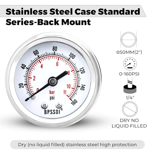 0 160 Psi Low Pressure Gauge